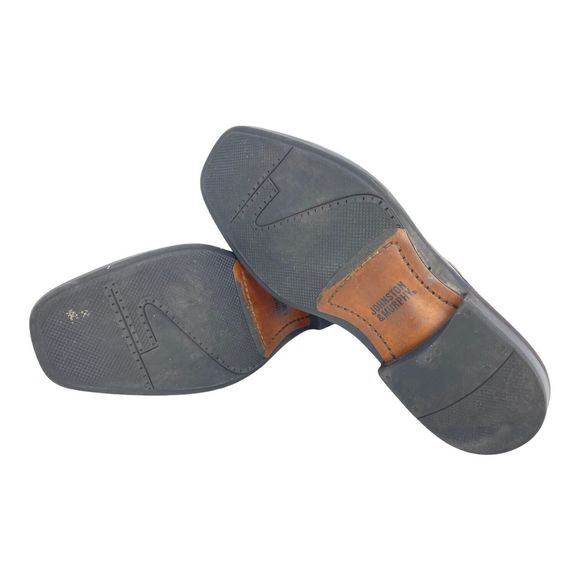 Johnston & Murphy Men's Derby Brown Leather Square Toe Oxford Lace Up Size 9M - Picture 5 of 6